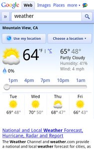 Google launches in-browser weather app for Android, iOS