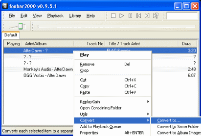 how to convert ape file to mp3