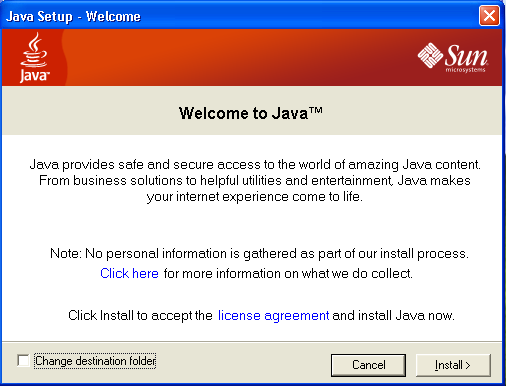 As part of the JDownloader setup, you might need to install the Java Runtime Environment if you do not already have it installed.