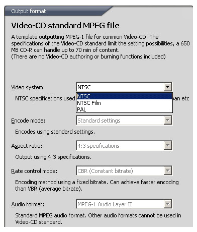 editready settings to convert to mpeg